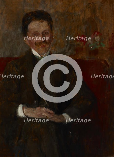 Portrait of Wladyslaw Chmielarczyk, 1907. Creator: Olga Boznanska.