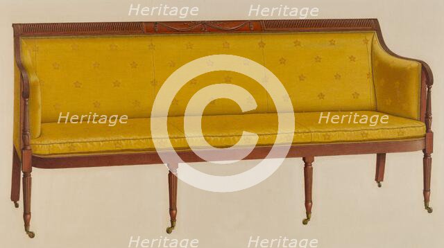 Sofa, 1942. Creator: Ferdinand Cartier.