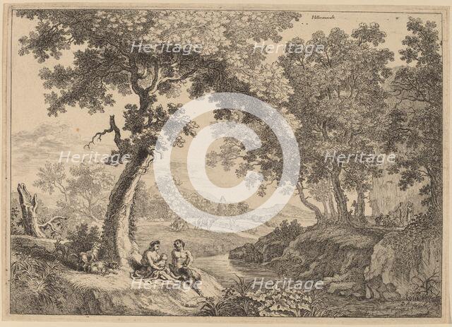 Satyr Family Seated under a Tree. Creator: Unknown.