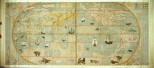 Kunyu Wanguo Quantu (Map of the Myriad Countries of the World), 1602. Creator: Ricci, Matteo (1552-1610).