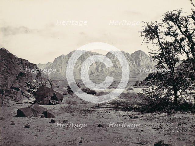 The Written Valley, Sinai, ca. 1857. Creator: Francis Frith.