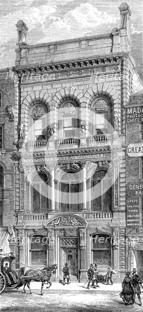 The new building of the Art-Union of London, 1880. Creator: Unknown.
