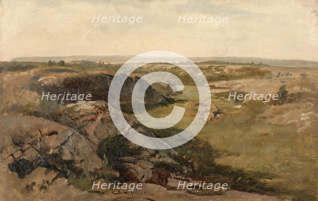 Undulating Country. Study, 1868. Creator: Berndt Lindholm.