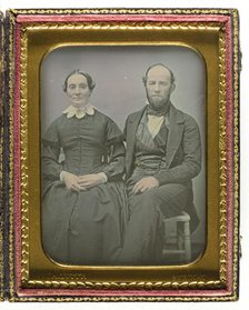 Phoebe Matthews and Captain Oliver Matthews, 1839/66. Creator: Nathaniel C. Jaquith.