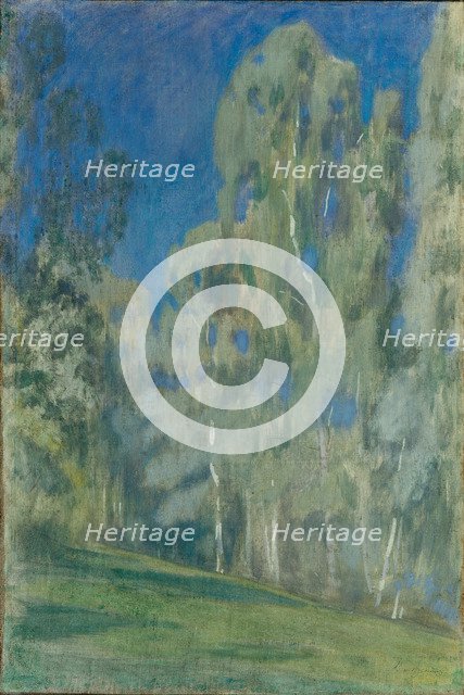 Birches at Midday, 1903. Artist: Borisov-Musatov, Viktor Elpidiforovich (1870-1905)