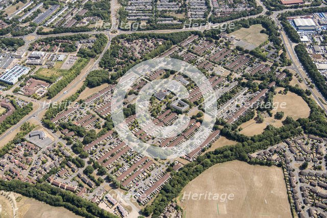 Coffee Hall housing estate, Milton Keynes, 2018. Creator: Damian Grady.