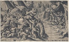 The escape of Cloelia, 1540-50., 1540-50. Creator: Niccolo Vicentino.