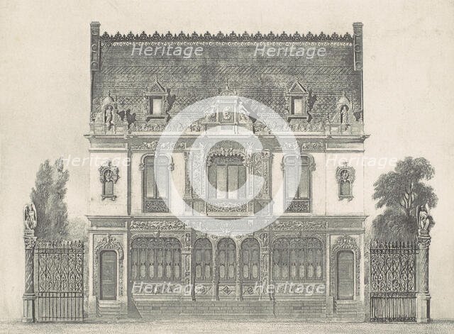 Maison élevée Rue St. Georges par M. Renaud, ca. 1841. Creators: Hippolyte Fizeau, Noël Marie Paymal Lerebours.