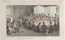 Quae Genus Officiating at a Gaming House, from "The History of Johnny Quae Gen..., November 1, 1821. Creator: Thomas Rowlandson.