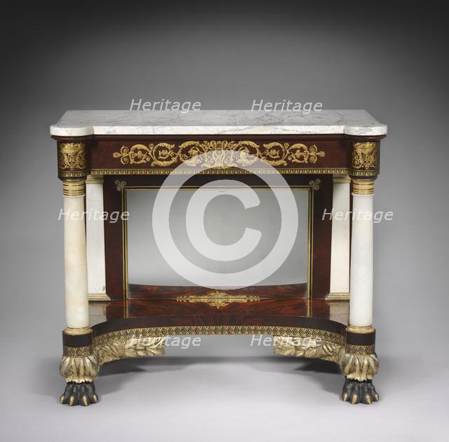 Pier Table, c. 1829-1835. Creator: Joseph Meeks and Sons (American).