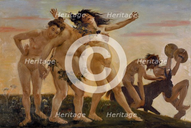 Homecoming Bacchantes. Artist: Corinth, Lovis (1858-1925)