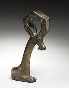 Ibex Whetstone Handle, 1100-900 BC. Creator: Unknown.