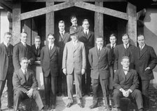 Princeton University students with Woodrow Wilson, 1913. Creator: Harris & Ewing.