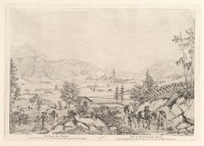 Rural Landscape, "Radstadt am Tauren", early 19th century. Creator: Johann Christian Erhard.
