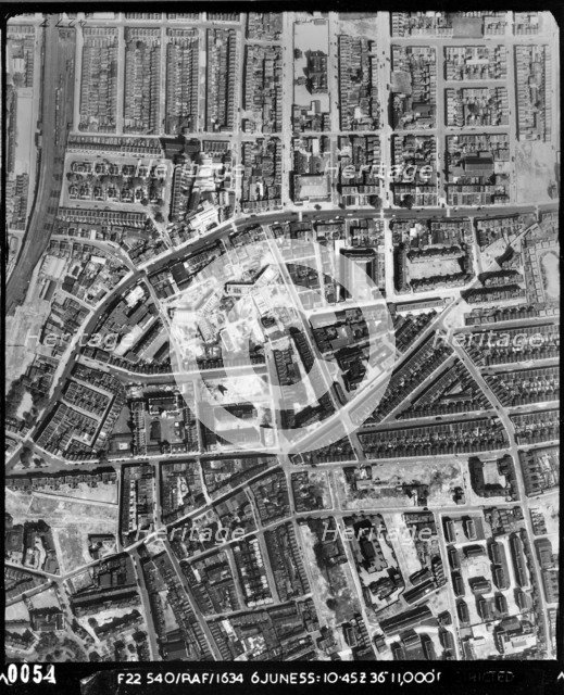 Diss Street, Shoreditch, London, June 1955. Artist: RAF photographer.