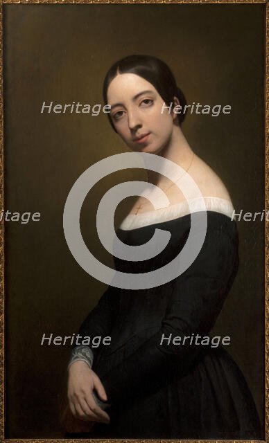Portrait of the singer and composer Pauline Viardot (1821-1910), 1840. Creator: Scheffer, Ary (1795-1858).