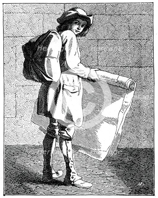 The Print Seller, 1737-1742.Artist: Bouchardon