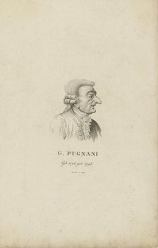 Portrait of the violinist and composer Gaetano Pugnani 1731-1798) , 1815. Creator: Riedel, Carl Traugott (1769-c. 1832).
