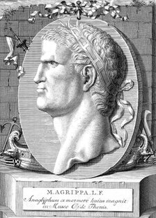 Marcus Vipsanius Agrippa (63-12 BC), Roman statesman and naval and military commander. Artist: Unknown