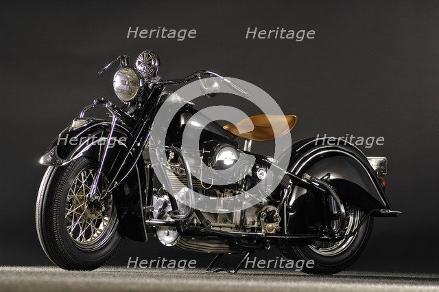 Indian four IOE inline four 1940. Artist: Simon Clay.