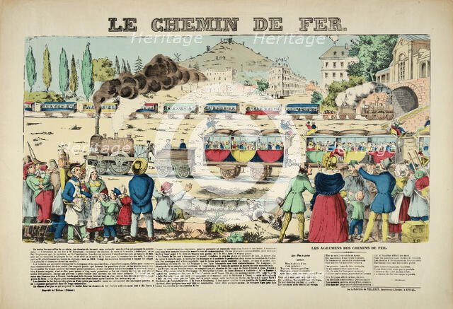 The railroad, 1838. Creator: Pellerin, Jean-Charles (1756-1836).