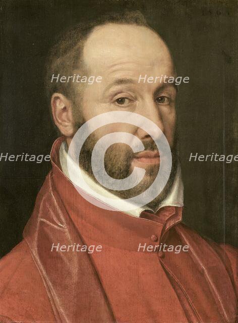 Portrait of Antoine Perrenot, Cardinal de Granvelle, Minister to Charles V and Philip II, 1565. Creator: Anon.