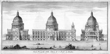 St Paul's Cathedral, London, 1742.           Artist: Anon