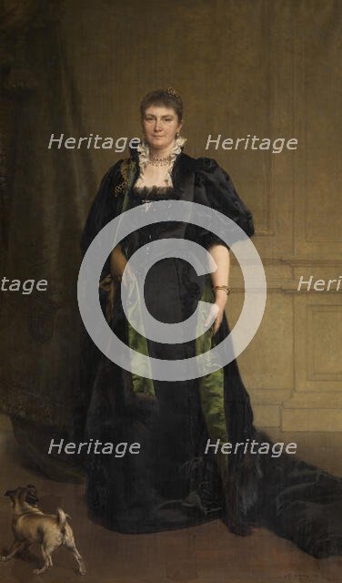 Madame Edith Marie Antoinette Constance van Eersel, the Artist's Wife, 1895. Creator: Karel Ooms.