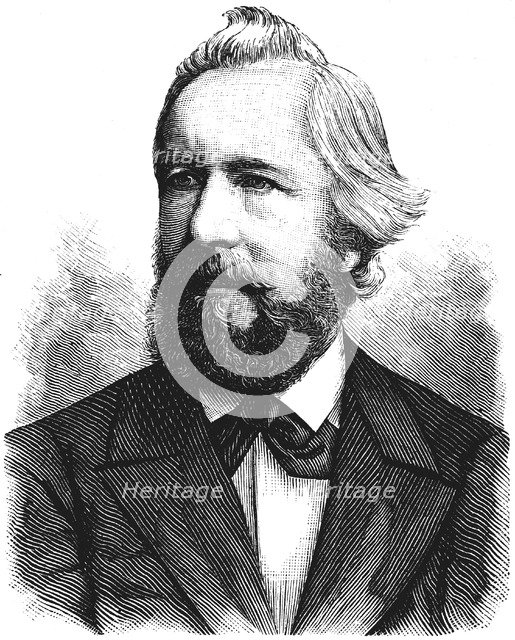 Ernst Haeckel (1834-1919), German zoologist and evolutionist. Artist: Unknown