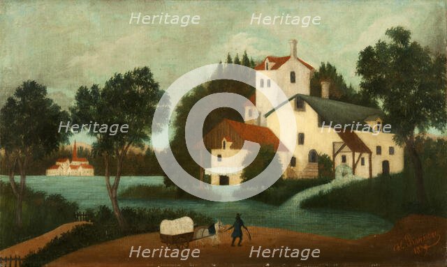 Landscape with Watermill, 1879. Creator: Rousseau, Henri Julien Félix (1844-1910).