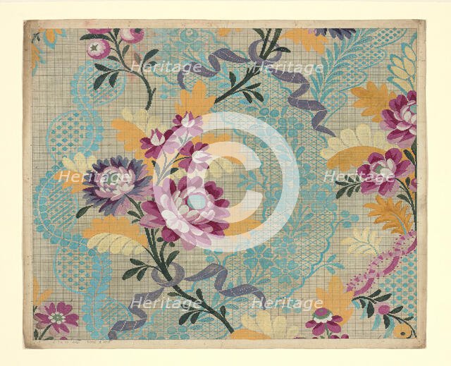 Mise-en-carte (Point-paper), France, 1760/90. Creator: Germain Frères.