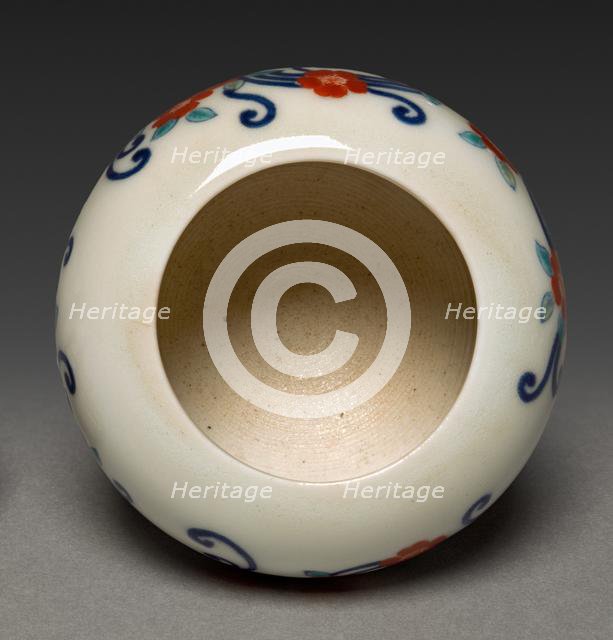 Incense Burner with Floral Scroll, 1800s. Creator: Unknown.