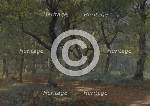 In the woods, 1892. Creator: Adolf Alfred Larsen.