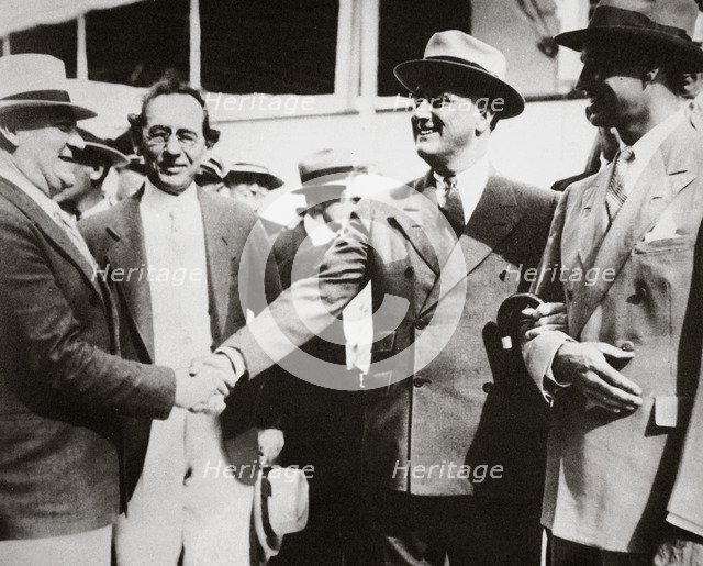 President Roosevelt, returning to Miami, Florida, USA, after a fishing trip, 13 April, 1934. Artist: Unknown