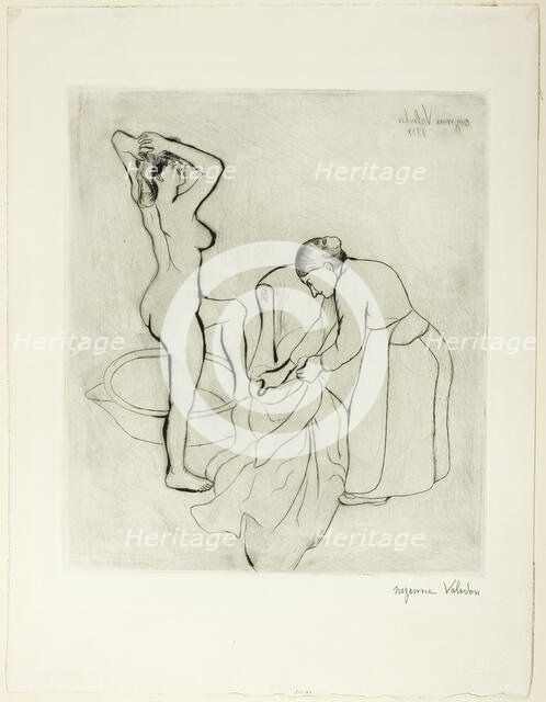 Woman at Her Bath, 1908. Creator: Suzanne Valadon.