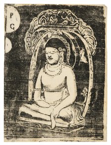 Buddha, from the Suite of Late Wood-Block Prints, 1898/99. Creator: Paul Gauguin.