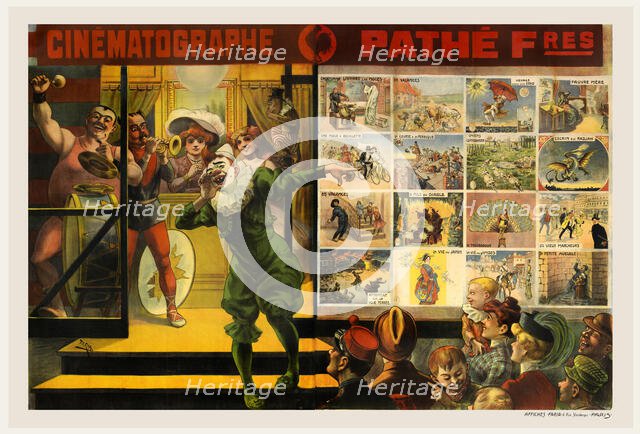 Cinématographe Pathé, 1906. Creator: Faria, Cândido de (1849-1911).