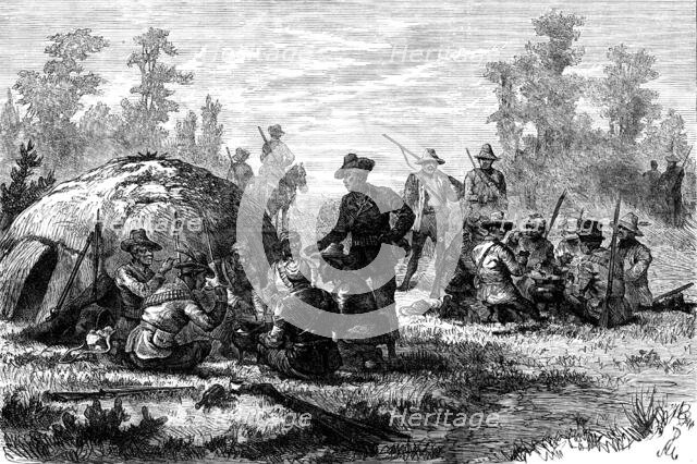 The Basuto War in South Africa: the morning meal, 1881. Creator: Unknown.