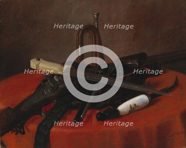 Still Life, 1873. Creator: Albert Edelfelt.