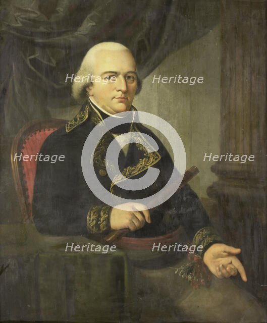 Portrait of Pieter Gerardus van Overstraten, Governor-General of the Dutch East Indies, 1802-1820. Creator: Adriaan De Lelie.