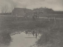 A Marsh Farm, 1886. Creators: Dr Peter Henry Emerson, Thomas Frederick Goodall.