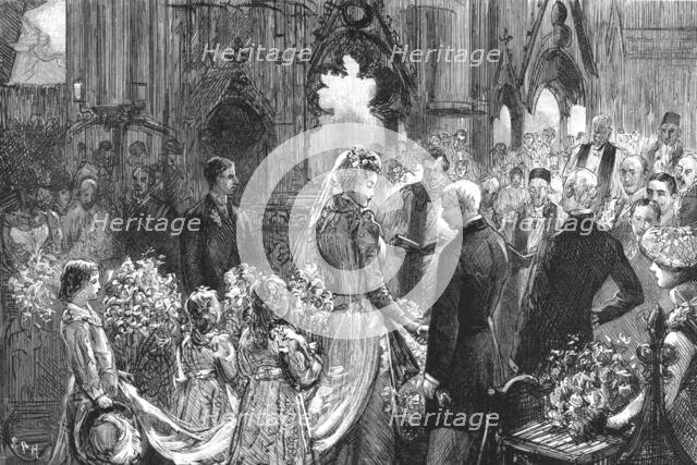 ''Mr Stanley's Wedding - The ceremony in Westminster Abbey', 1890. Creator: Unknown.