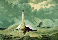 Eddystone Lighthouse, c1850. Artist: Unknown