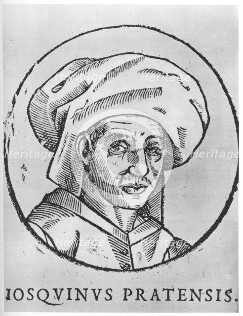 Josquin des Prez, Franco-Flemish composer of the Renaissance. Artist: Unknown