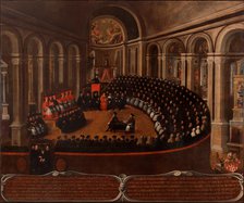 General congregation of the Council of Trent in the Church of Santa Maria Maggiore, 1633. Creator: Naurizio, Elia (1589-1657).