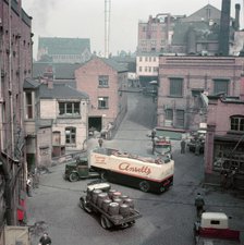 Yard of Ansells Brewery, Aston, Birmingham, c1955.  Creator: Arthur Charles Kirby Ware.