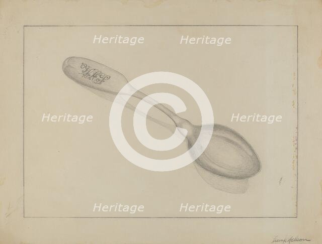 Silver Teaspoon, 1935/1942. Creator: Frank Nelson.