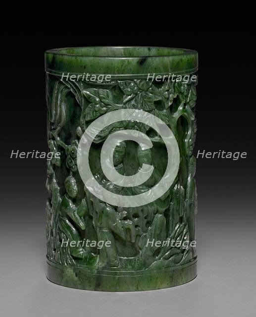 Brush Holder, 19th Century. Creator: Unknown.