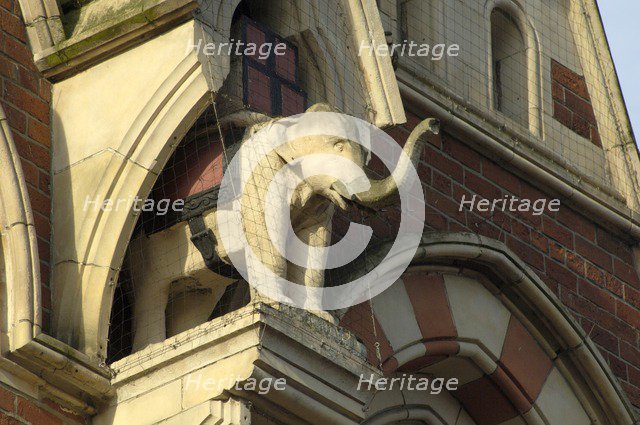 Elephant in niche, Elephant Tea Rooms, 64-66 Fawcett Street, Sunderland, Tyne and Wear, 2008. Artist: Bob Skingle.