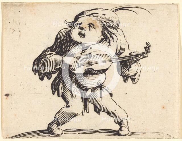 The Guitar Player, c. 1622. Creator: Jacques Callot.